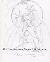 Dec Sketchfest Reindeer Maiden
